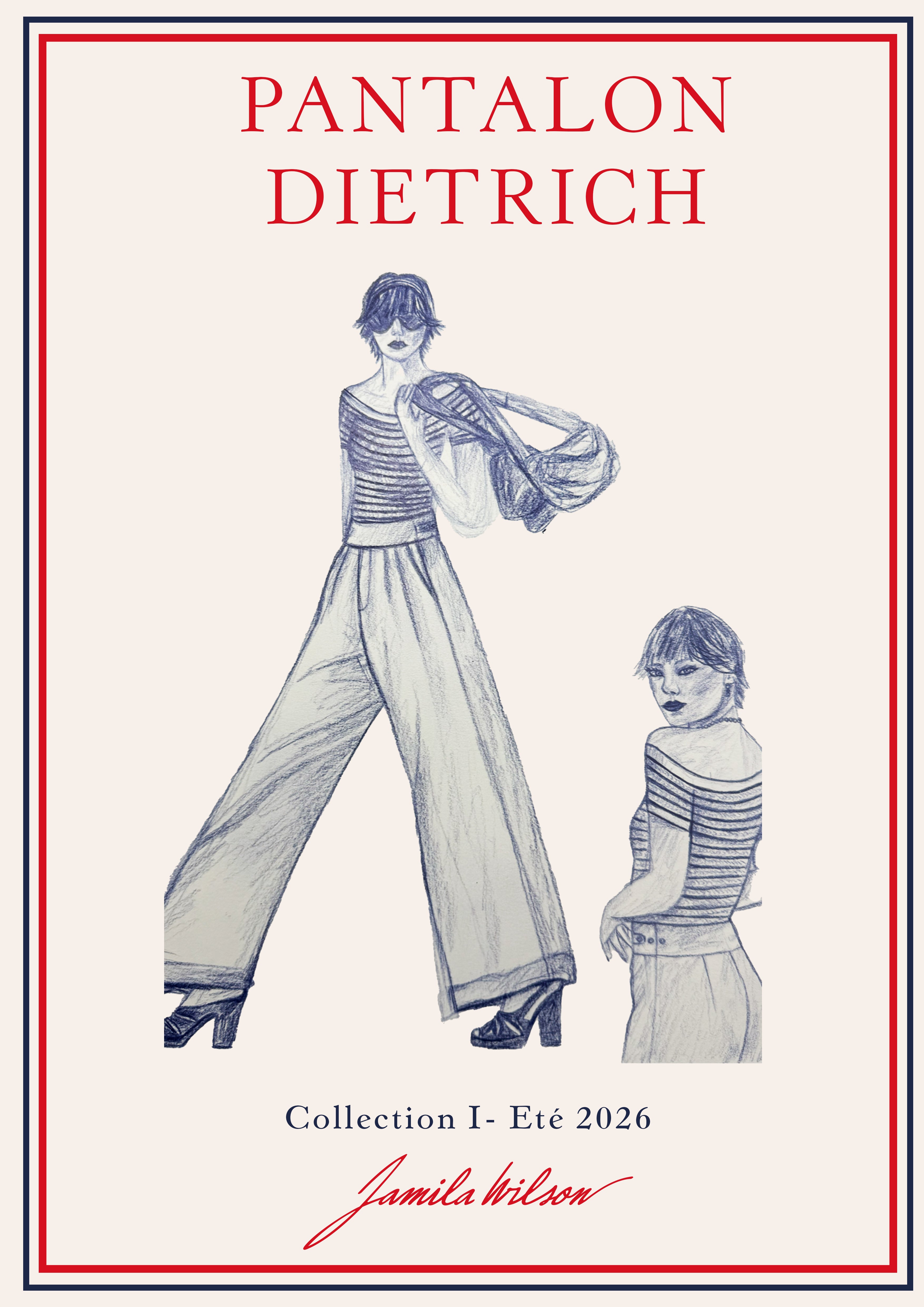 Affiches croquis de mode