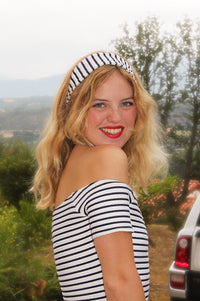 Bandeau Bardot Rayé