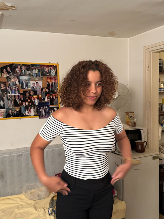 Le Haut Bardot à Rayure
